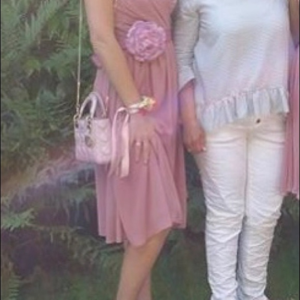 Dress US 2 with belt pastel berry/ bashful color